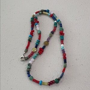 Sundance Catalog Turquoise, Coral, Lapis Etc Necklace—BEAUTIFUL!! Sterling—New!